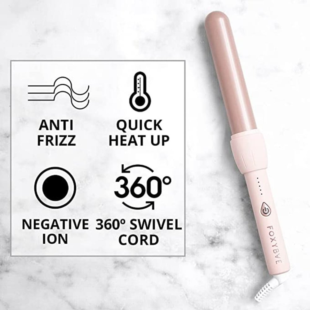 FOXYBAE Baby Blush Professional Ceramic Tourmaline Curling Wand - Picture 4 of 5